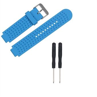 Flexibelt sportarmband i silikonklocka för män med installationsverktyg för Garmin Forerunner 25