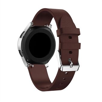 22 mm texturerat klockarmband i äkta läder för Samsung Galaxy Watch 46 mm