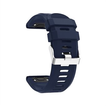 Horizontal Stripes Soft Silicone Watch Strap Replacement for Garmin Fenix 5X Plus