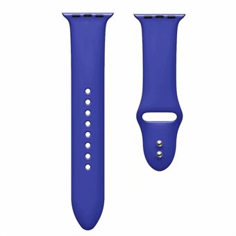 Dual Pin Buckle Silicone Watch Strap for Apple Watch Series 5 4 44mm, Series 3/2/1 42mm