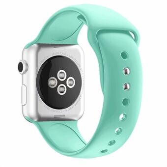 Dual Pin Buckle Silicone Watch Strap for Apple Watch Series 5 4 40mm, Series 3/2/1 38mm
