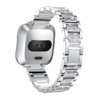 22 mm Universal Rhinestone Decor Metal Watch Band för Huawei Watch GT / Samsung Gear S3 Classic / S3 Frontier