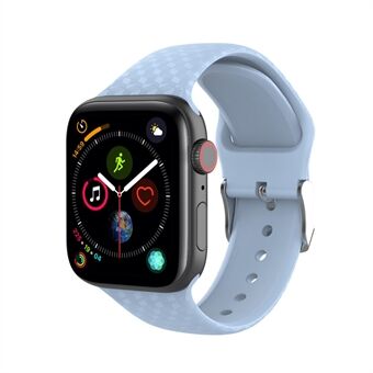 Silikonarmband med diamantmönster för Apple Watch Series 6/SE/5/4 44 mm och 3/2/1 42 ????mm - Turkos