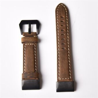 Genuine Leather Watch Band Replacement Strap for Garmin Fenix 5