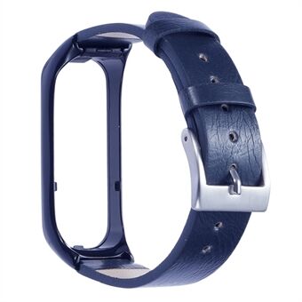 För Samsung Galaxy Watch Fit 2 SM-R220 klockband med fodral Skyddsfodral i äkta koläderrem