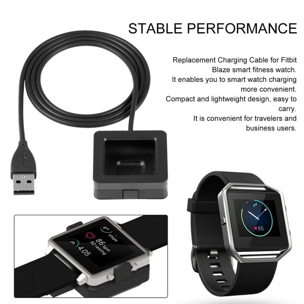 USB Charging Cable Power Charger Dock Cradle for FitBit Blaze Watch_gu 