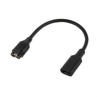 USB-C hona snabbladdningsdatakabel Nätsladd för Garmin Fenix ​​​​6/6S/6X/5/5S/5X / Forerunner 945 LTE / Forerunner 158 / Venu 2 / Venu 2S