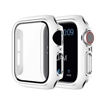 ENKAY HAT PRINCE Electroplating PC Cover + Tempered Glass Watch Protector Cover for Apple Watch Series 4 / 5 / 6 44mm / SE 44mm / SE (2022) 44mm