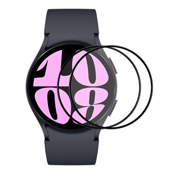 ENKAY HAT Prince 2st för Samsung Galaxy Watch6 40mm Watch Screen Protector 0,2mm Silke Printing High Aluminium-silikon Glasfilm