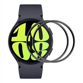 ENKAY HAT Prince 2st / Set för Samsung Galaxy Watch6 44mm helskärmsskydd 3D Curved Soft PC Edge+PMMA Watch Film