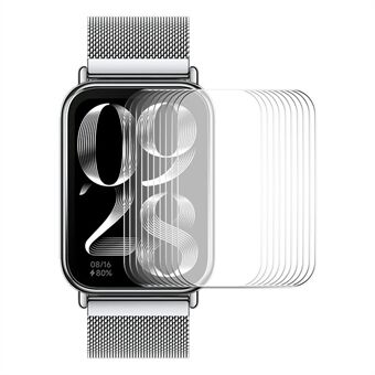 ENKAY HAT Prince 10st för Xiaomi Smart Band 8 Pro High Aluminium-silikon Glas skärmskydd 0,2 mm 9H Smart Watch Film