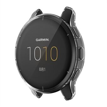 För Garmin Venu2 Plus Full täckning 43 mm TPU Smart Watch Ram Anti- Scratch Skyddsfodral - Transparent