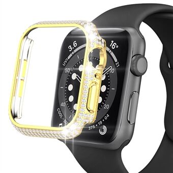 För Apple Watch Series 1/2/3 38 mm Rhinestones Designfodral Stötsäker, ihåligt hårt PC-skydd