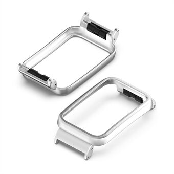 För Xiaomi Mi Band 7 Pro klockfodral i rostfritt Steel Antikollisionsskyddande ramstöd för 18 mm handledsrem
