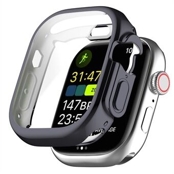 För Apple Watch Ultra 49 mm galvanisering mjukt TPU-kåpa All-inclusive skyddande klockfodral