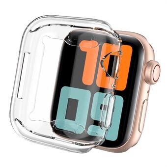 AHASTYLE WA05 2 STK För Apple Watch SE (2022) 44 mm / SE 44 mm / Series 4 / 5 / 6 44 mm HD Transparent TPU Smart Watch Ramskydd Skyddsfodral