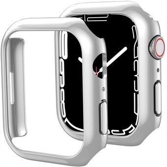 AHASTYLE WG59-D 2-st klockfodral för Apple Watch Series 8/7, hård PC Elektroplattskyddsram
