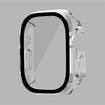 För Apple Watch Ultra 49 mm hårt PC-fodral med skärmskydd i härdat glas Vattentätt Smart Watch-fodral