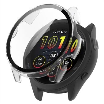 För Garmin Forerunner 265 Smart Watch PC Watch-fodral med skärmskydd i härdat glas