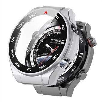 RURIHAI For Huawei Watch Ultimate Hard PC Watch Fodral med högt aluminium-kiselglas skärmskydd övergripande skyddsöverdrag