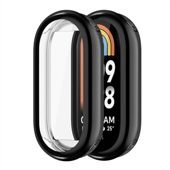 För Xiaomi Smart Band 8 galvanisering TPU-kåpa Full Protection Watch-fodral