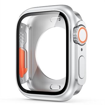 För Apple Watch Series 8 7 41 mm hårt PC-fodral HD Touch Sensitive Watch Cover med skärmskydd i härdat glas