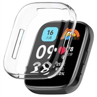 För Xiaomi Redmi Watch 3 Lite TPU klockfodral Anti-fall Elektropläterad täckande täckning - genomskinlig