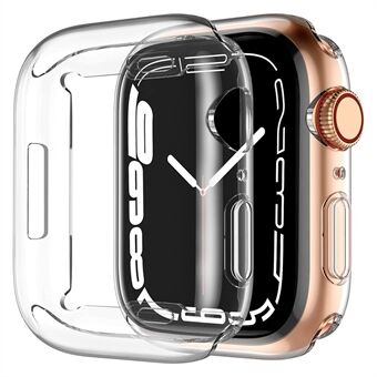För Apple Watch Series 8 45 mm skyddande klockfodral Transparent HD Sensitive Touch TPU Anti Scratch Watch Screen Protector