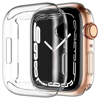 Anti-fall klockfodral för Apple Watch Ultra 49 mm, genomskinlig mjuk TPU HD högkänslig klocka skärmskydd