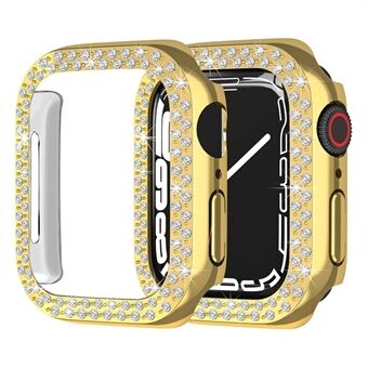 För Apple Watch SE (2022) 44 mm / SE 44 mm / Series 6 / 5 / 4 44 mm Rhinestone Decor Hard PC Smart Watch-fodral Anti- Scratch Skyddsram