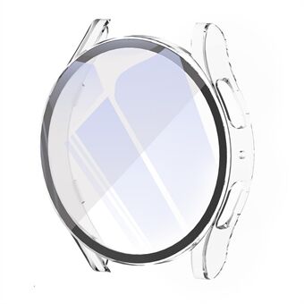 För Samsung Galaxy Watch6 44 mm hårt PC-fodral med härdat glasfilm Full täckning Skyddande klockfodral