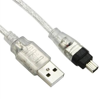 USB-Han till Firewire IEEE 1394 4-stift - Han iLink-adapterkabel för Sony DCR-TRV75E DV (FW-037)