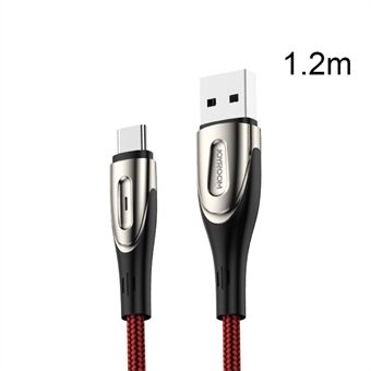 JOYROOM Sharp Series Nylonflätad Type-C USB Data Sync Laddningskabel 1,2m för Samsung Huawei Xiaomi