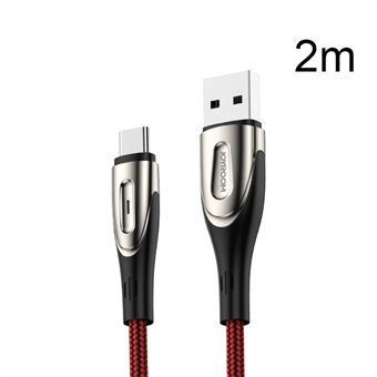 JOYROOM Sharp Series Nylonflätad Type-C USB Data Sync Laddningskabel 2m för Samsung Huawei Xiaomi