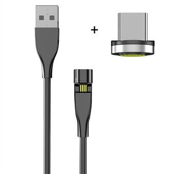 2M Magnetic Type-C USB Data Sync laddare kabel för Samsung Huawei Xiaomi