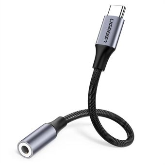 UGRREN USB Type-C till 3,5 mm adapter för hörlursuttag för hona Aux-ljudkabel