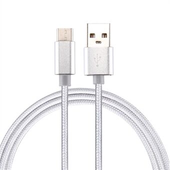 3M vävd textur vändbar Type-C USB-kabel för Samsung Note 8 / S8 / S8 Plus etc.