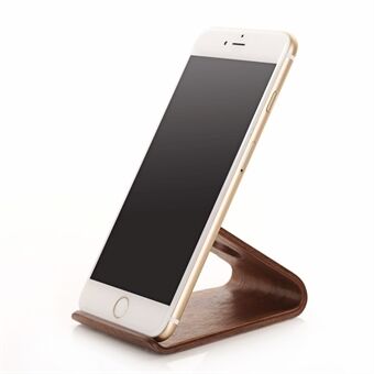 SAMDI Universal Trä Telefonställ Stand Stand för iPhone Samsung HTC LG
