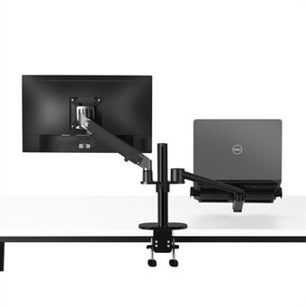 UPERGO OL-3S Dual Purpose Monitor and Laptop Arm Mount 17-27inch Monitor Holder Mount and 10-17inch Laptop Support