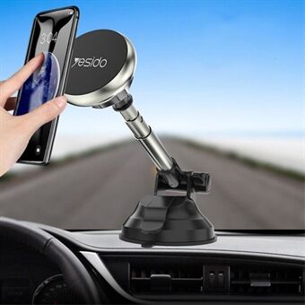 YESIDO C41 Universal Dashboard Suction Cup Magnetic Car Phone Holder Mount for 4-7 inches