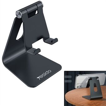 YESIDO C96 Aluminiumlegering Anit-Skid Mini Desktop Mount Universal Hållare Stand för mobiltelefon och 8-tum surfplatta