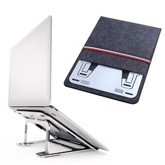 BONERUY BR035 P3 Aluminum Alloy Adjustable Laptop Stand Folding Notebook Bracket Lifting Cooling Holder
