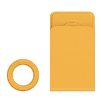 NILLKIN Plain Leather for MagSafe Mobile Phone Holder Folding Bracket + Magnetic Ring Set