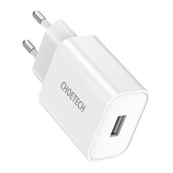 CHOETECH Q5002 12W USB-A Single Port 5V 2.4A Väggladdare Telefon Tablet Laddningsadapter