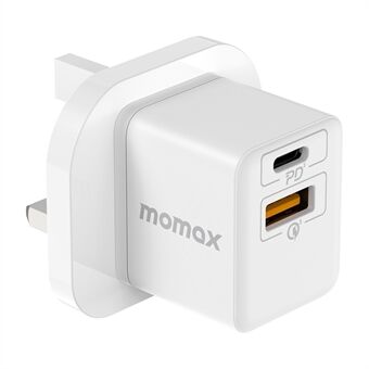 MOMAX 20W PD snabbladdare Type-C + USB-telefonladdare