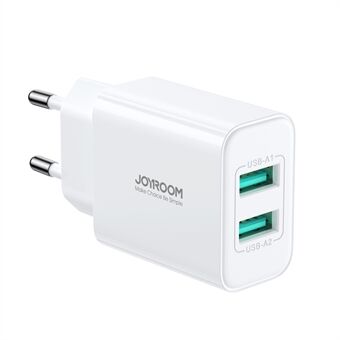 JOYROOM TCN04 EU-kontakt Dubbla USB-portar Väggladdare 2.1A plasttelefonladdare