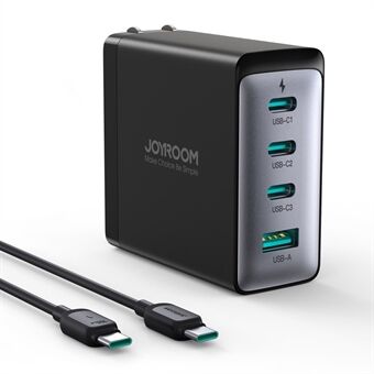 JOYROOM JR-TCG04 100W snabbladdande GaN väggladdare med 3 Type-C+USB flerportsladdare, amerikansk kontakt