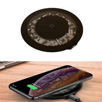 30W Qi trådlös laddare Snabbladdningsplatta för iPhone 12 11 Pro XS Max / Samsung Galaxy S8 S9 S10