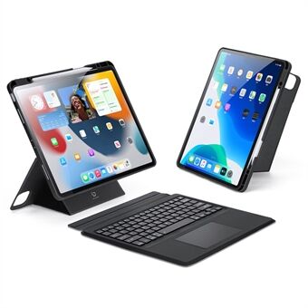 DUX DUCIS för iPad Pro 12.9 (2022) / (2021) / (2020) Löstagbara Bluetooth-tangentbord Stand med pekplatta