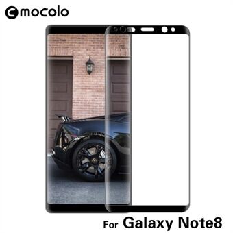 MOCOLO för Samsung Galaxy Note 8 3D böjt skärmskydd i härdat glas - Svart